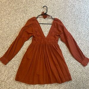 Free People size XS open back dress